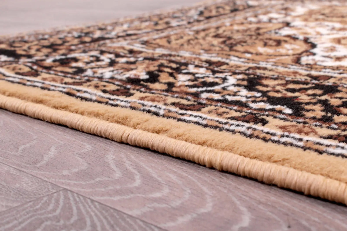 Richmond Mustard Traditional Medallion Rug