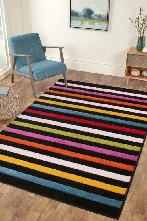 Rosella Rainbow Stripe Rug