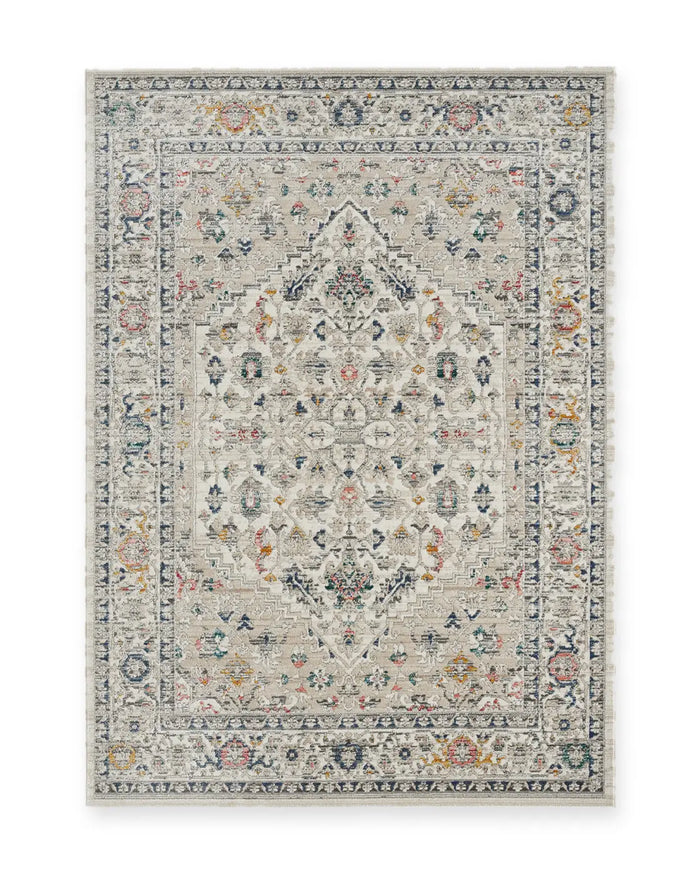 Rowan Cream Vintage Medallion Rug