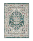 Rowan Forest Green Vintage Medallion Rug