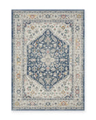 Rowan Navy Vintage Medallion Rug