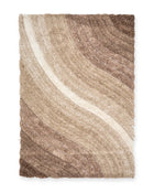 Samba Sand Beige Wave Shaggy Rug