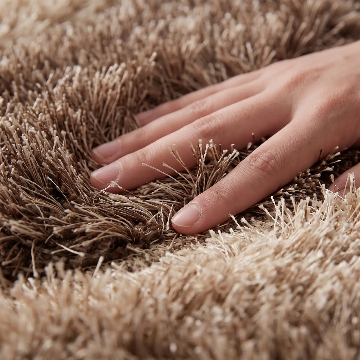 Samba Sand Beige Wave Shaggy Rug