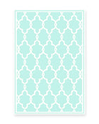 Seville Aqua Moroccan Tile Outdoor Rug