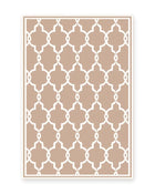 Seville Taupe Moroccan Tile Outdoor Rug
