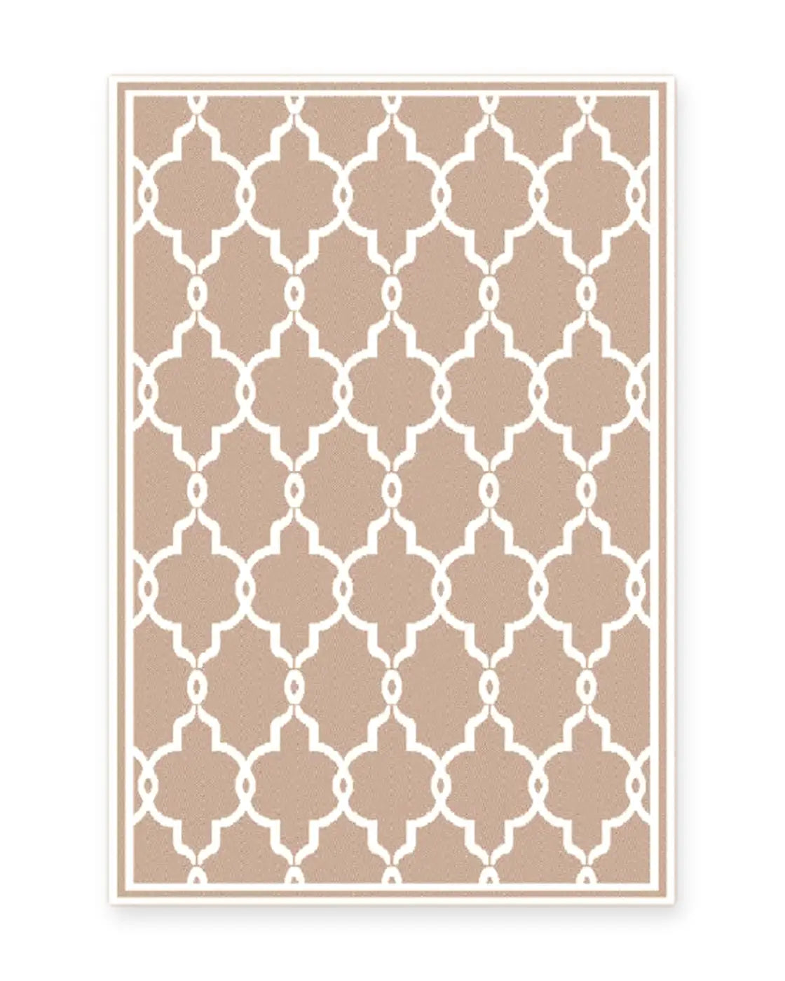 Seville Taupe Moroccan Tile Outdoor Rug