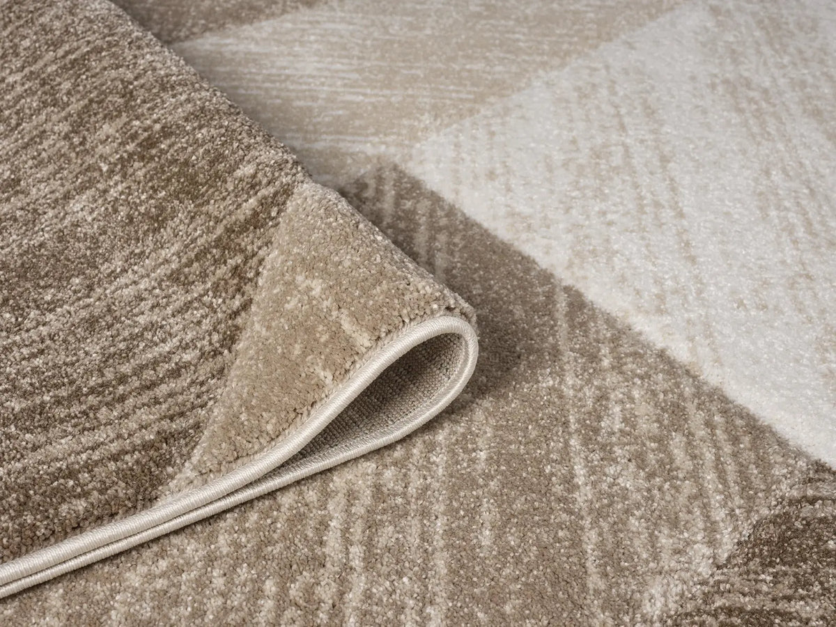 Shard Beige Geometric Rug