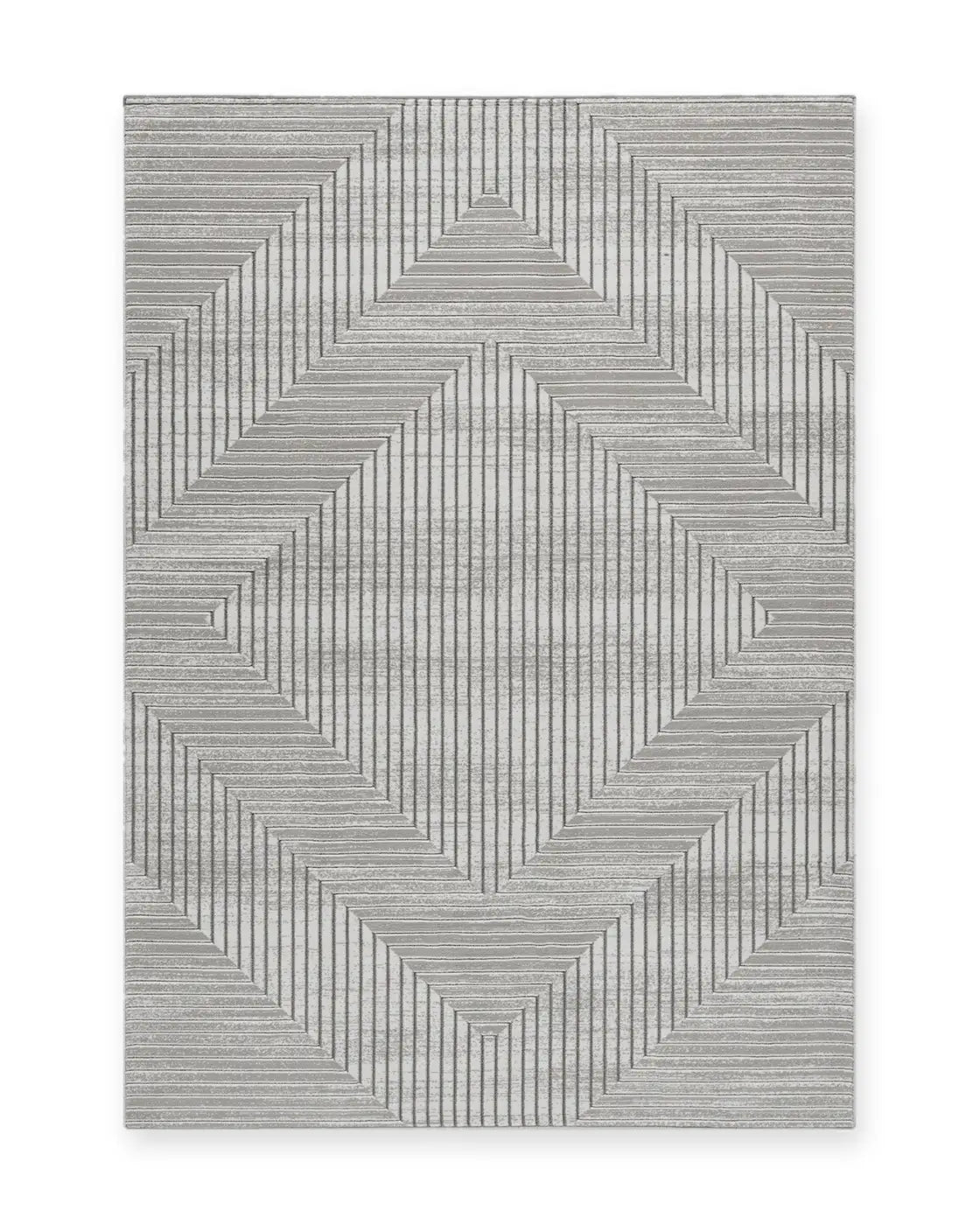 Tamar Grey Textured Diamond Rug