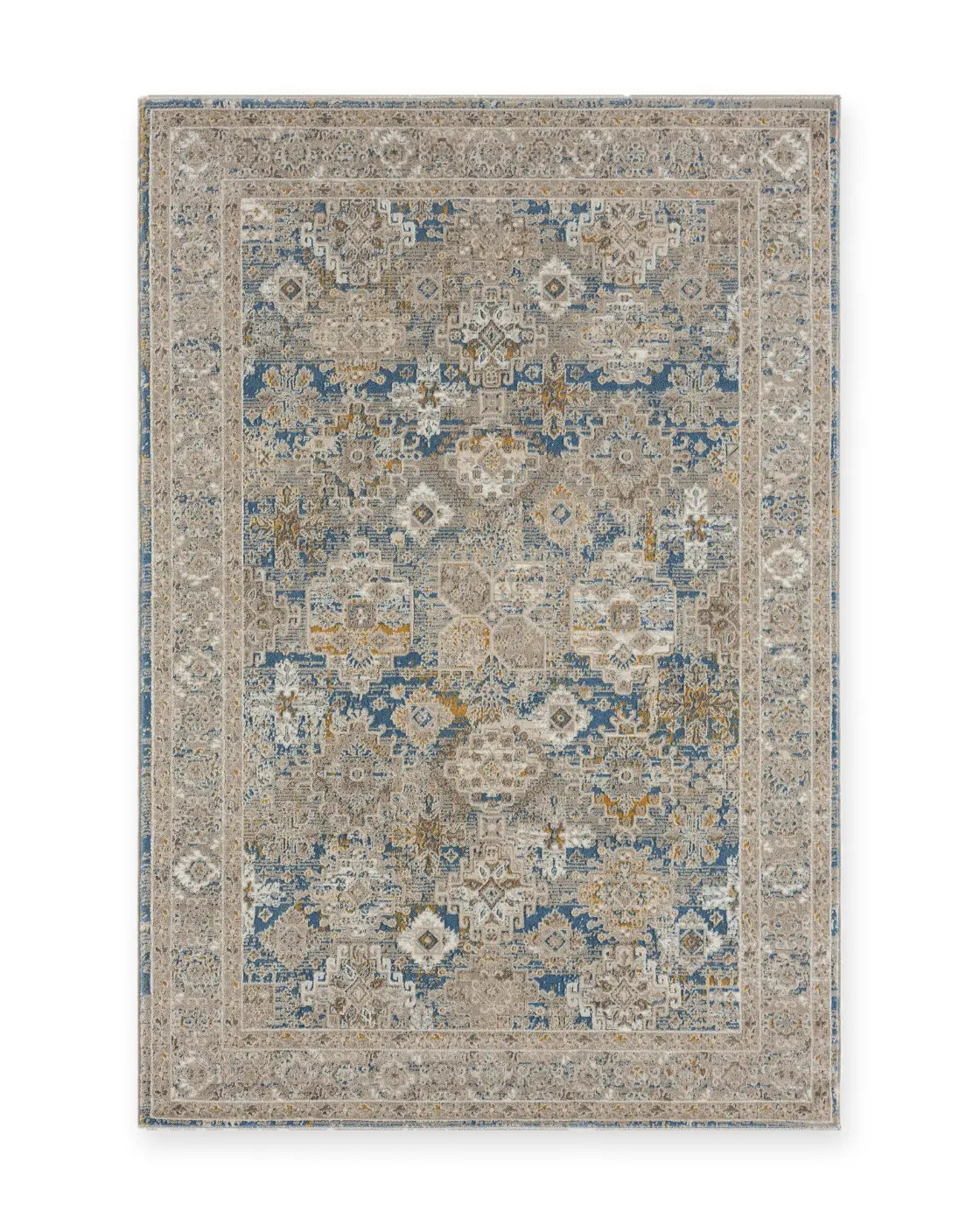 Tetbury Blue Distressed Vintage Rug
