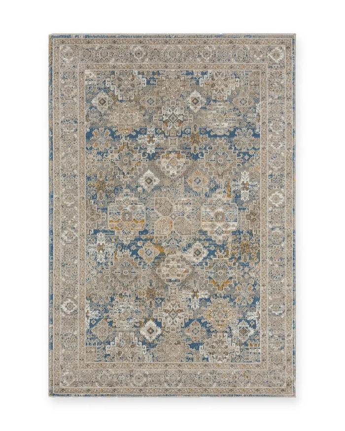 Tetbury Blue Distressed Vintage Rug