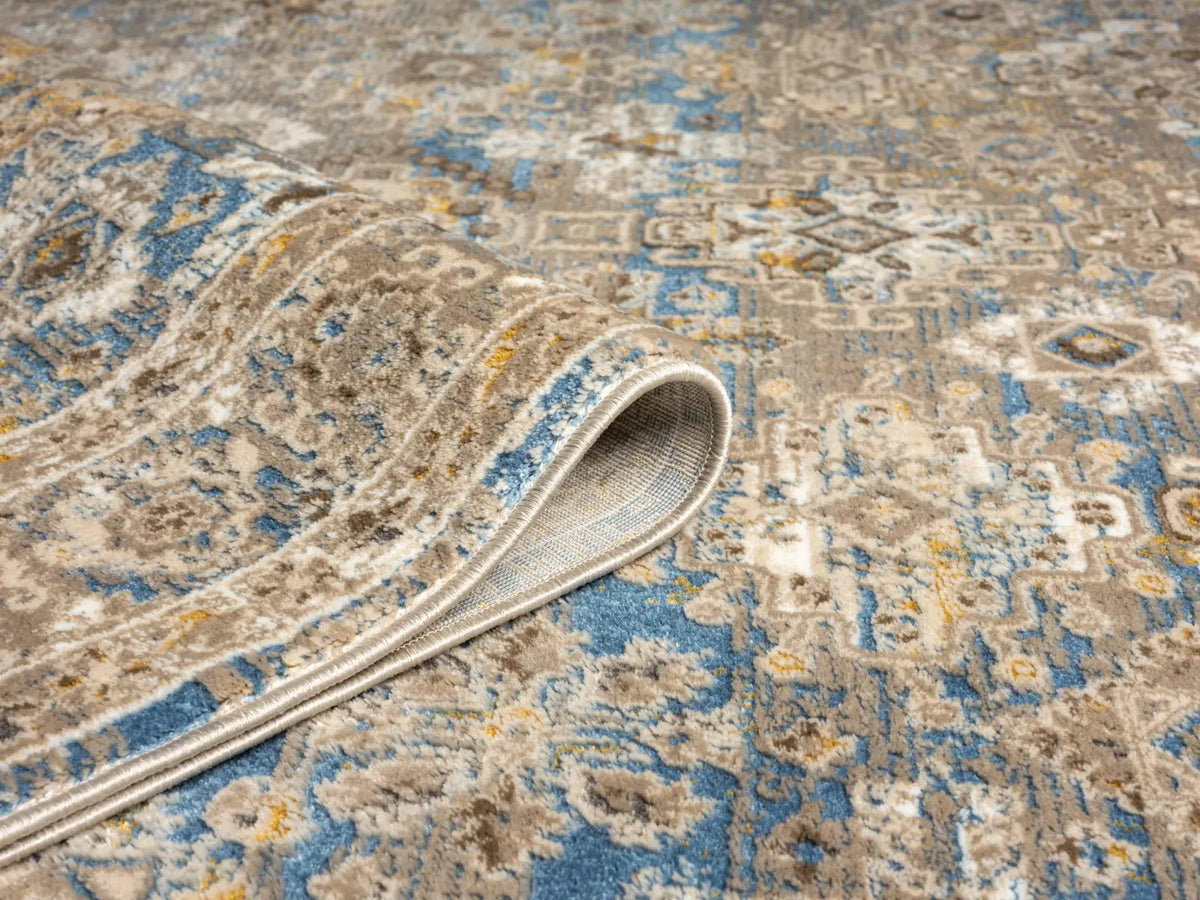 Tetbury Blue Distressed Vintage Rug