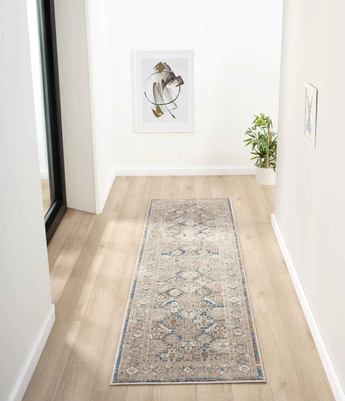 Tetbury Blue Distressed Vintage Rug
