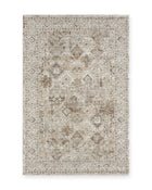 Tetbury Cream & Beige Distressed Vintage Rug
