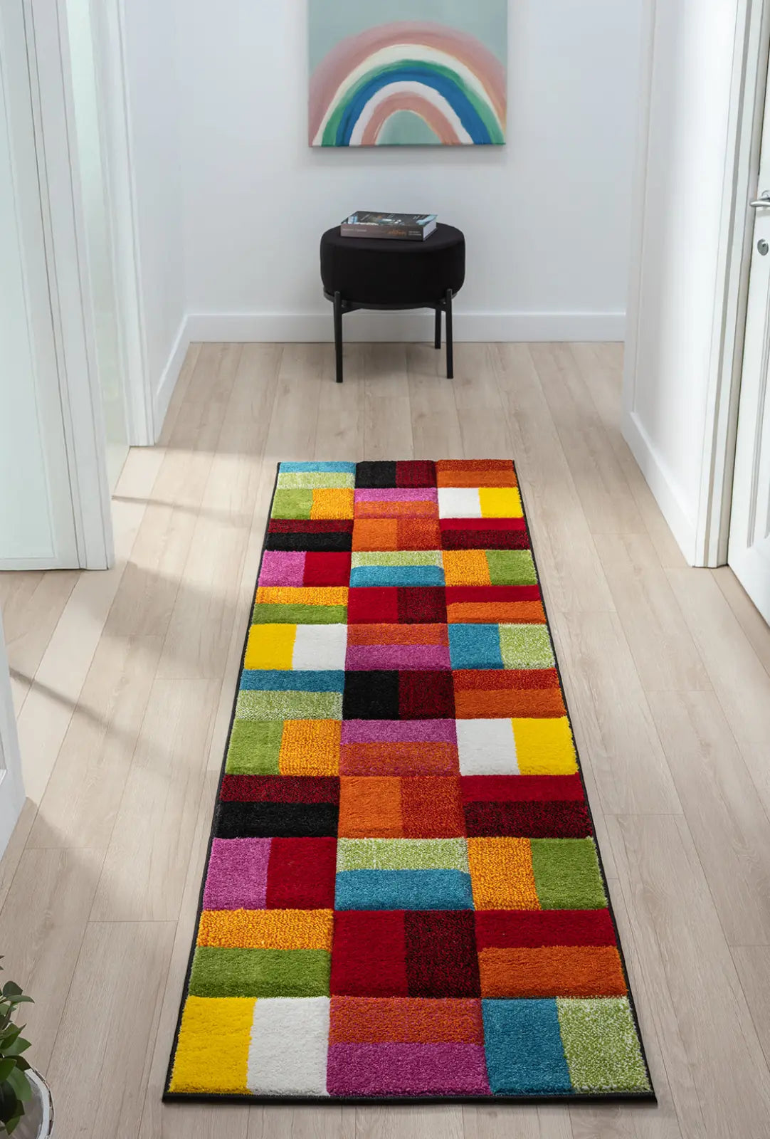 Toucan Rainbow Colour Block Rug