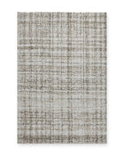 Tweed Natural Textured Check Rug