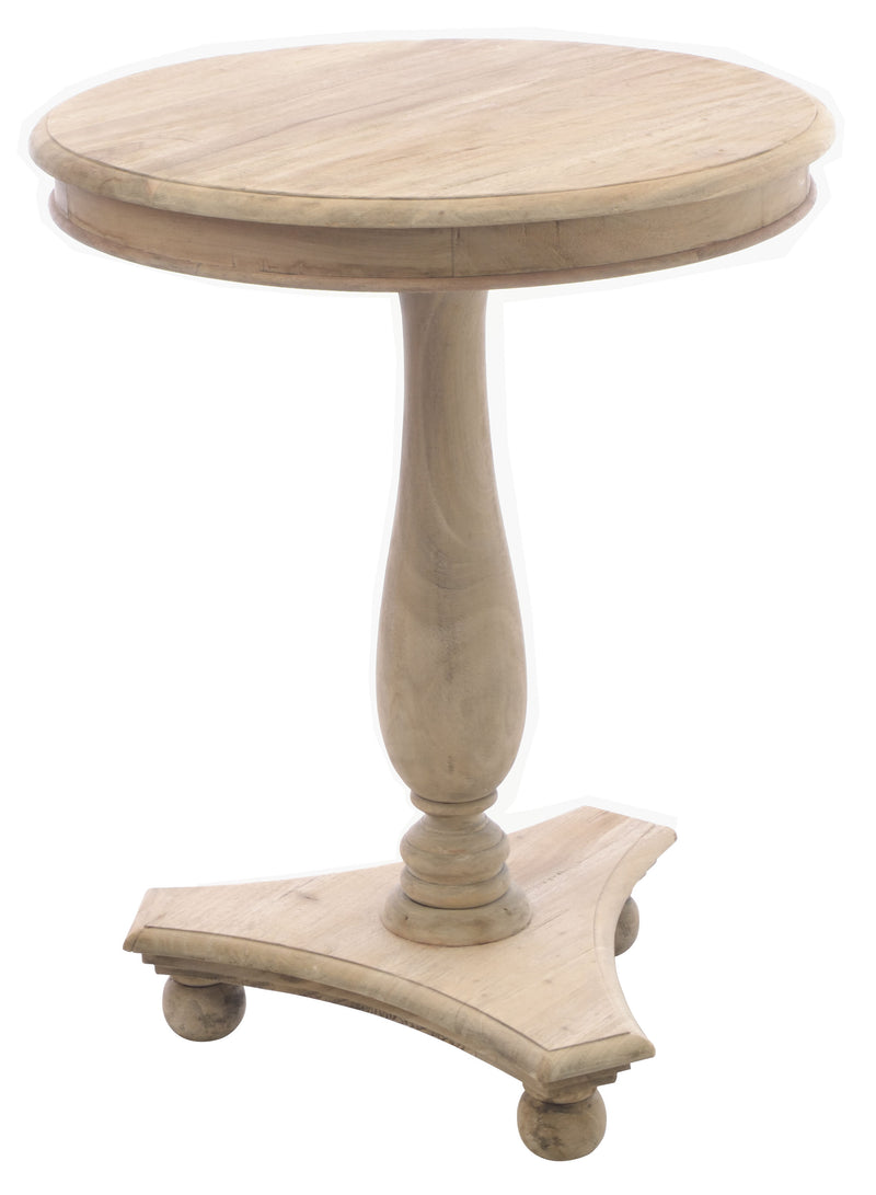 Tall Round Wine Table with Bun Feet