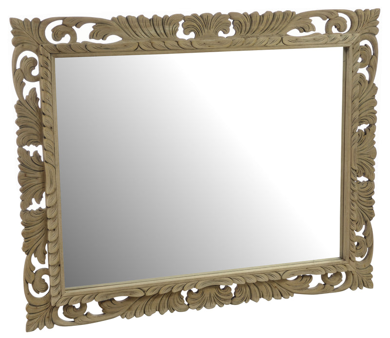 Vintage Ornate Thin Mirror